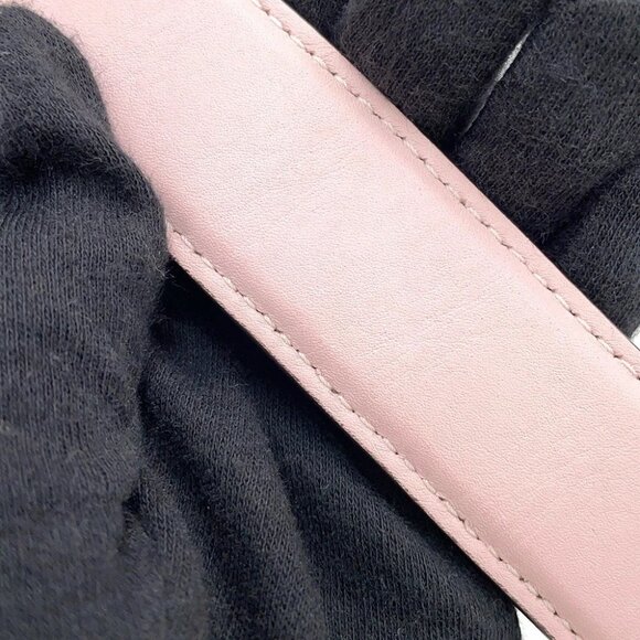 FENDI Bolsa Vitto Dolce Studded Shoulder Bag Leather Pink - Picture 12 of 16